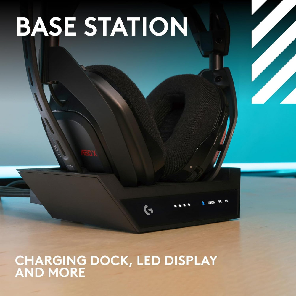 Astro A X Lightspeed Wireless Gaming Headset Black Base Station